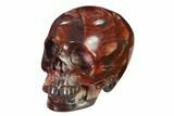 Realistic, Polished Red Picture Jasper Skull #150959-2